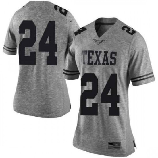 #24 Jarmarquis Durst Texas Longhorns Women Limited University Jersey Gray