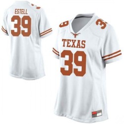 #39 Montrell Estell UT Women Replica University Jersey White