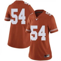 #54 Justin Mader UT Women Limited Football Jerseys Orange