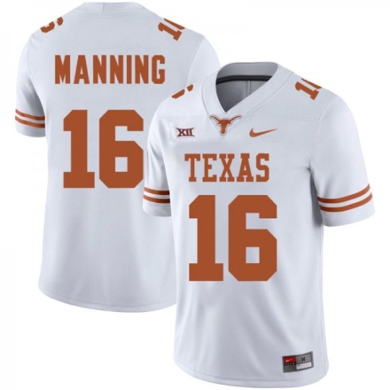 #16 Arch Manning Texas Longhorns Men's Limited Football Jersey - White