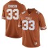 #33 Gary Johnson Longhorns Men Replica Football Jerseys Orange