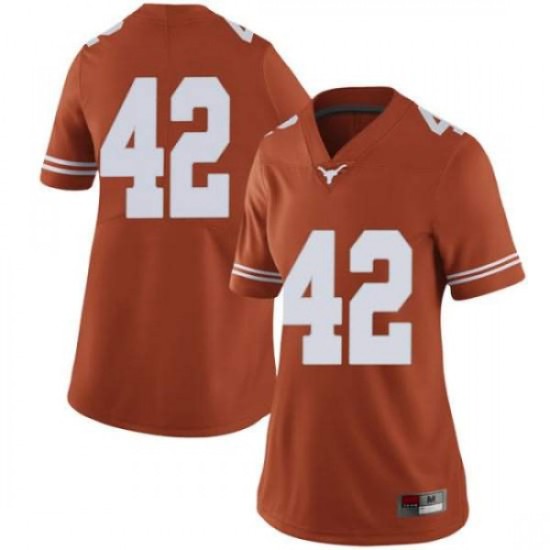 #42 Marqez Bimage Texas Longhorns Women Limited Stitched Jerseys Orange