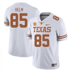 #85 Gunnar Helm Longhorns Men SEC Conference Game Jersey White