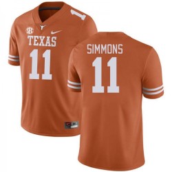 #11 Colin Simmons UT Men SEC Conference NCAA Jersey Orange