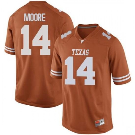 #14 Joshua Moore UT Men Game NCAA Jerseys Orange