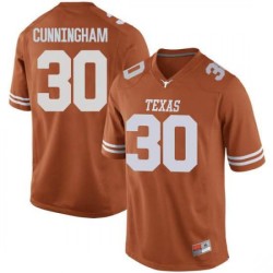 #30 Brock Cunningham Texas Longhorns Men Game Football Jersey Orange