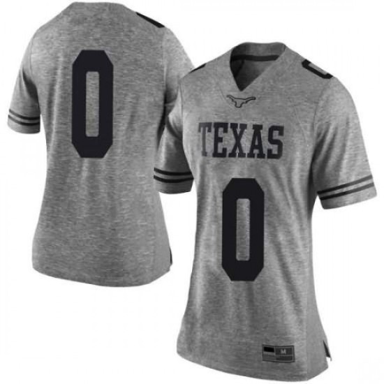 #0 Gerald Liddell UT Women Limited NCAA Jerseys Gray