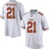 #21 Dylan Osetkowski Longhorns Men Replica Stitch Jerseys White