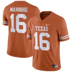 #16 Arch Manning Texas Longhorns Men's Nike NIL Replica Player Jersey - Texas Orange