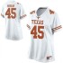 #45 Chris Naggar Longhorns Women Game Stitch Jerseys White