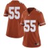 #55 Elijah Mitrou-Long University of Texas Women Limited NCAA Jerseys Orange