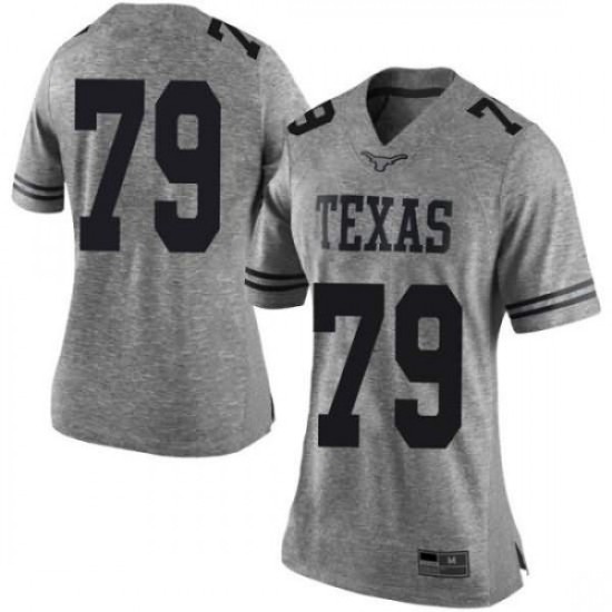 #79 Matt Frost Texas Longhorns Women Limited Embroidery Jersey Gray