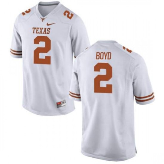 #2 Kris Boyd Texas Longhorns Men Game High School Jerseys White