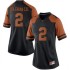 #2 Matt Coleman III Longhorns Women Game Stitch Jersey Black