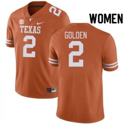 #2 Matthew Golden University of Texas Women SEC Conference Limited Jersey Orange