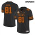 #81 Juan Davis Longhorns Women SEC Conference NCAA Jersey Black