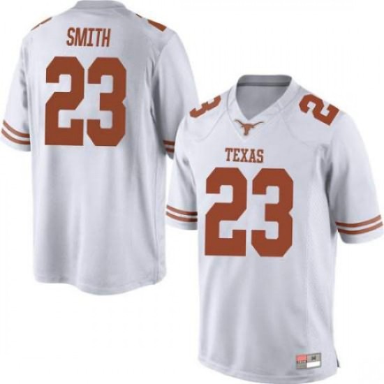 #23 Jarrett Smith Texas Longhorns Men Game Alumni Jersey White