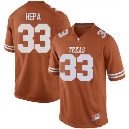 #33 Kamaka Hepa UT Men Replica Stitch Jersey Orange