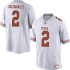 #2 Matt Coleman III University of Texas Men Game Stitch Jerseys White