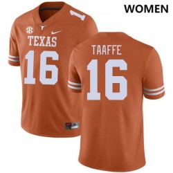 #16 Michael Taaffe Longhorns Women SEC Conference 2024 Jersey Orange