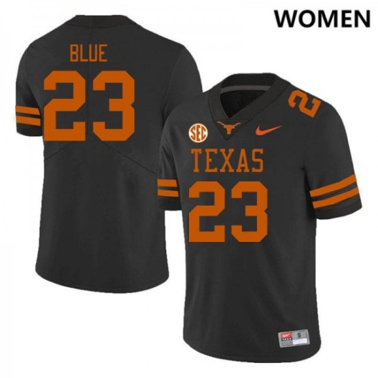 #23 Jaydon Blue Longhorns Women SEC Conference Game Jersey Black