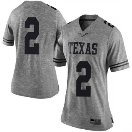 #2 Matt Coleman III Longhorns Women Limited University Jerseys Gray