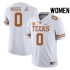 #0 DeAndre Moore Jr. Texas Longhorns Women SEC Conference Player Jersey White