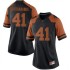 #41 Hank Coutoumanos Texas Longhorns Women Game Player Jerseys Black