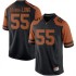 #55 Elijah Mitrou-Long University of Texas Men Replica Alumni Jersey Black