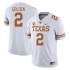 #2 Matthew Golden University of Texas Men SEC Conference Embroidery Jersey White