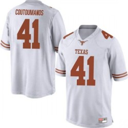 #41 Hank Coutoumanos UT Men Replica University Jerseys White