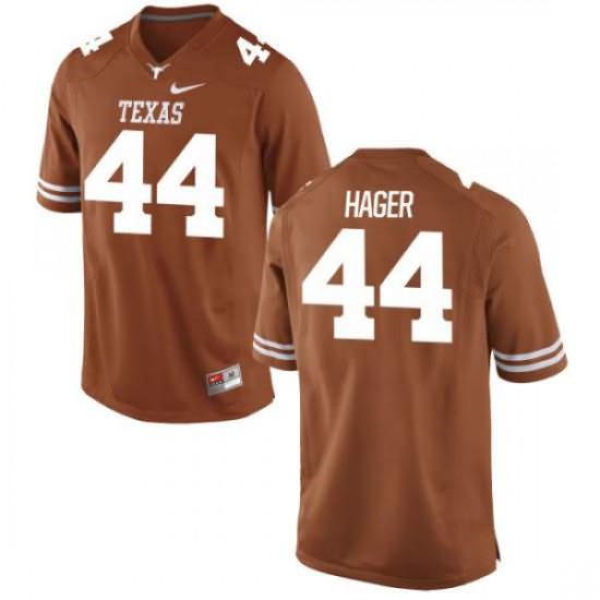 #44 Breckyn Hager UT Men Replica Embroidery Jerseys Tex Orange