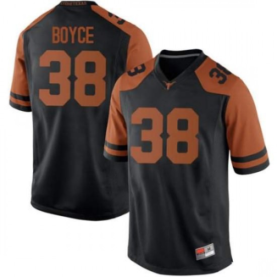 #38 Kobe Boyce Longhorns Men Replica Stitched Jerseys Black