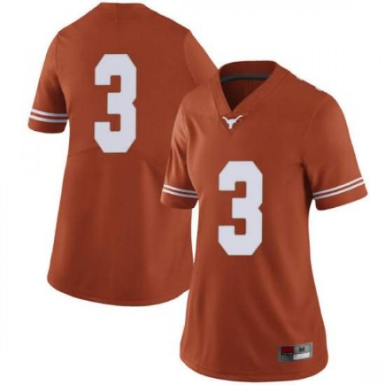 #3 Courtney Ramey Texas Longhorns Women Limited NCAA Jerseys Orange