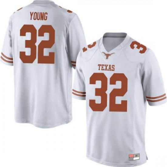 #32 Daniel Young UT Men Game Stitch Jersey White