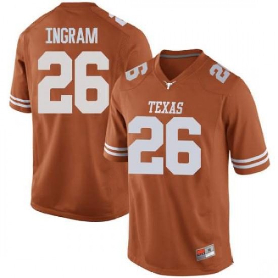 #26 Keaontay Ingram Longhorns Men Game College Jersey Orange