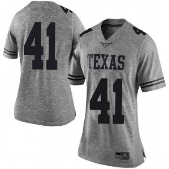 #41 Hank Coutoumanos Longhorns Women Limited NCAA Jerseys Gray