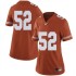 #52 Jackson Hanna Longhorns Women Limited University Jerseys Orange