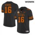 #16 Arch Manning Texas Longhorns Women SEC Conference University Jersey Black