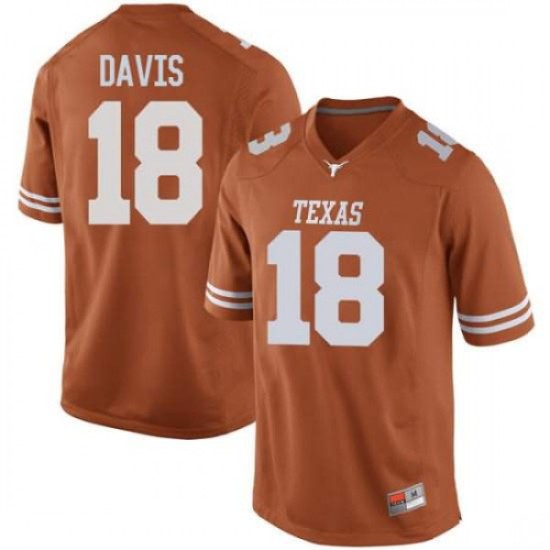 #18 Davante Davis UT Men Replica College Jerseys Orange