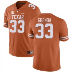 #33 David Gbenda UT Men SEC Conference 2024-25 Jersey Orange