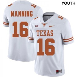 #16 Arch Manning UT Youth Limited Football Jersey - White