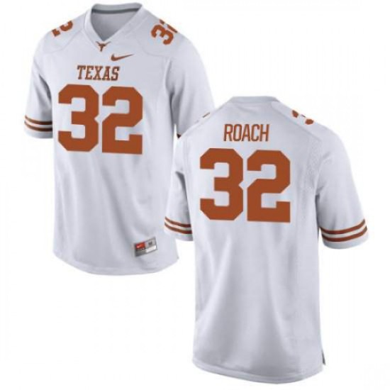 #32 Malcolm Roach Longhorns Women Authentic Stitch Jerseys White