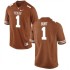 #1 John Burt Longhorns Women Replica Stitched Jerseys Tex Orange