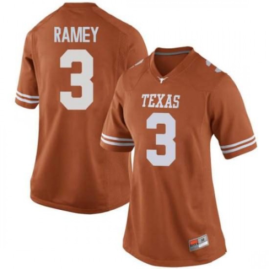 #3 Courtney Ramey UT Women Game Official Jerseys Orange