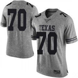 #70 Christian Jones Longhorns Men Limited University Jerseys Gray