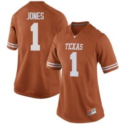 #1 Andrew Jones Texas Longhorns Women Replica University Jersey Orange