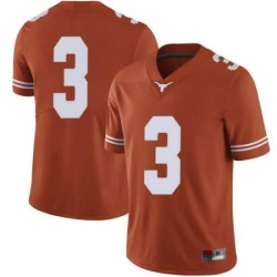 #3 Courtney Ramey Longhorns Men Limited Football Jerseys Orange