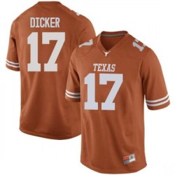 #17 Cameron Dicker UT Men Game NCAA Jersey Orange