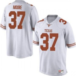 #37 Chase Moore Longhorns Men Game Stitched Jerseys White